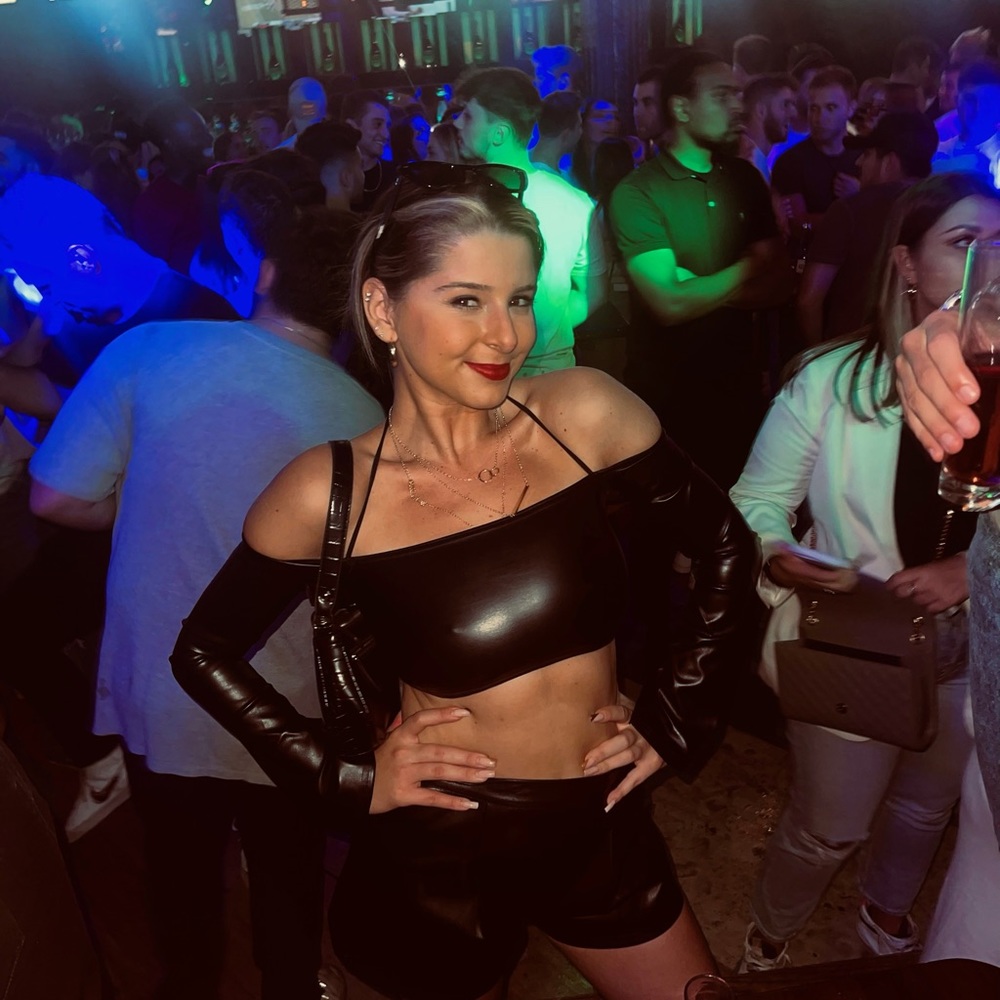 Missguided Long Sleeve Faux Leather Crop Top